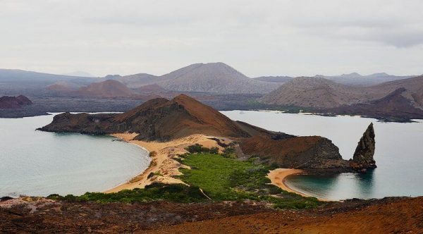 A photo of the landscape while exploring the galapgos islands