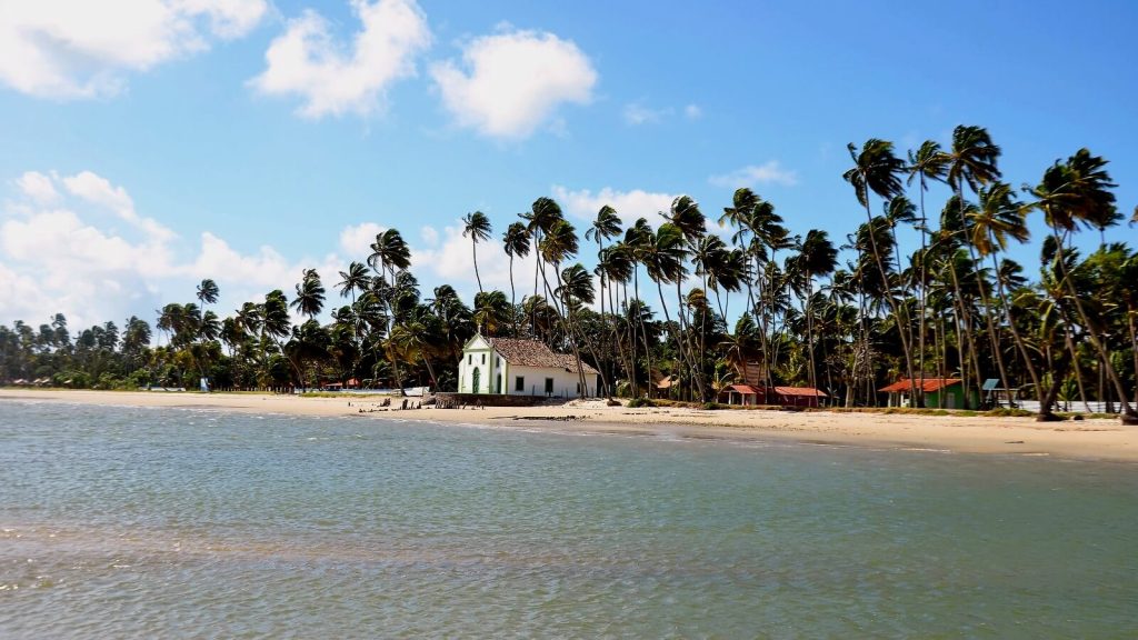 Praia dos Carneiros, a tranquil beach in Brazil.